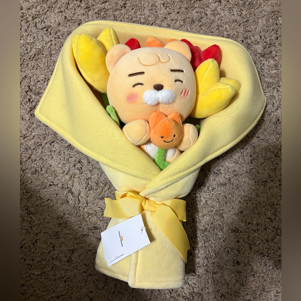 Kakao Friends Little Ryan Flower Bouquet Plush